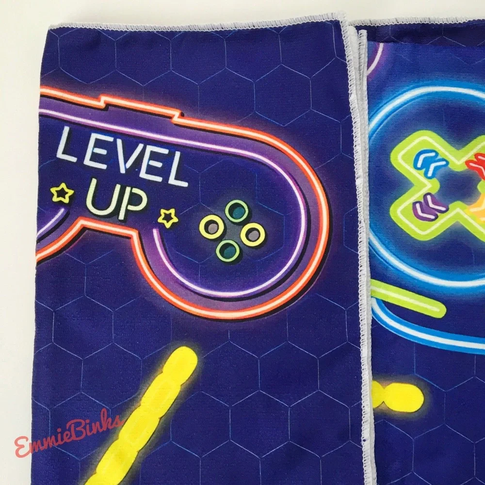 New Level Up Gamer Console Remote Gaming Microfiber Beach Towel